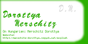 dorottya merschitz business card